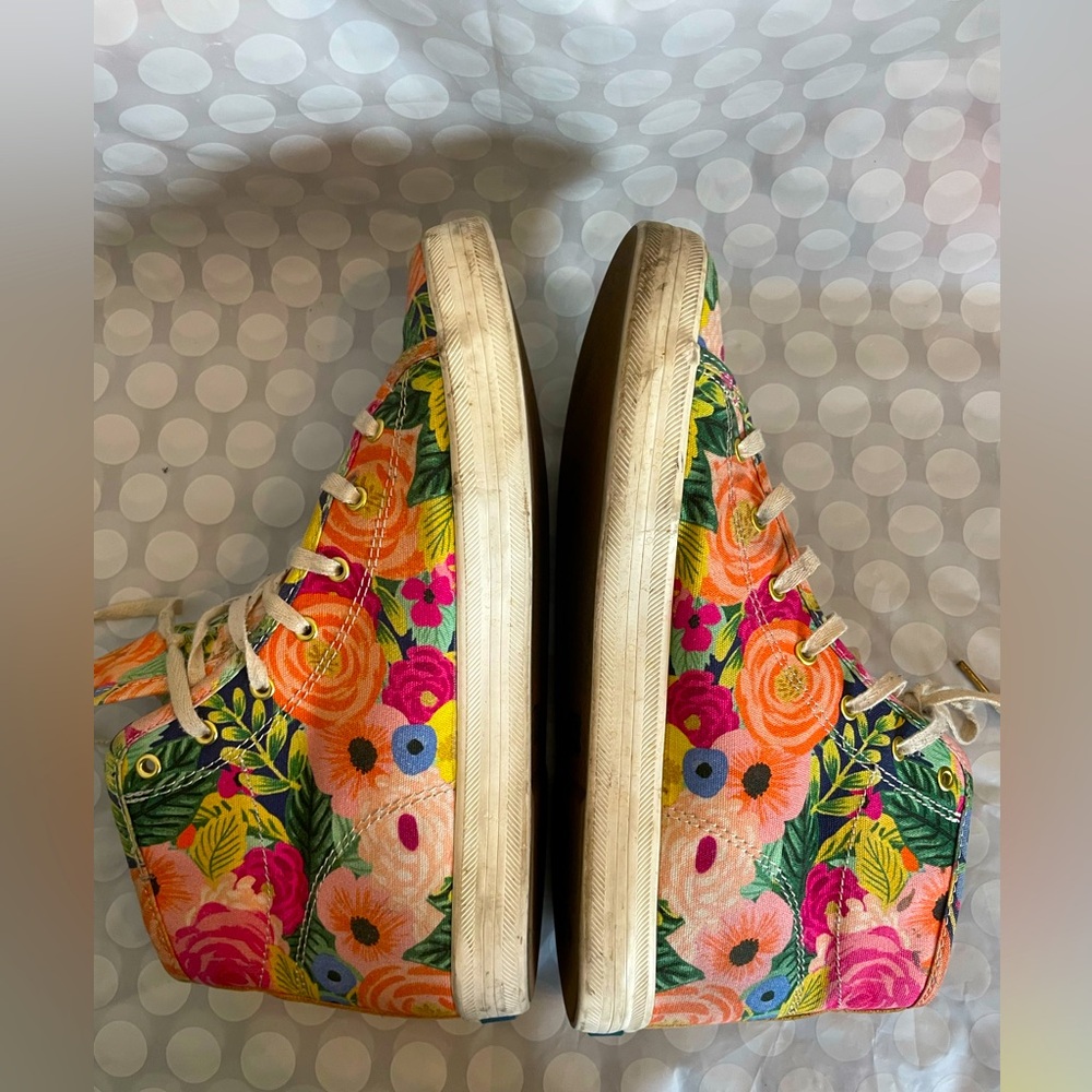 Keds + Rifle Paper Co High Top Floral print sneakers